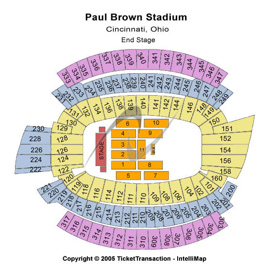 Paul Brown Stadium Tickets and Schedule