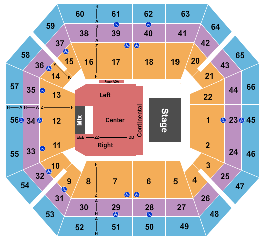 ExtraMile Arena Seating Chart And Seat Maps Boise
