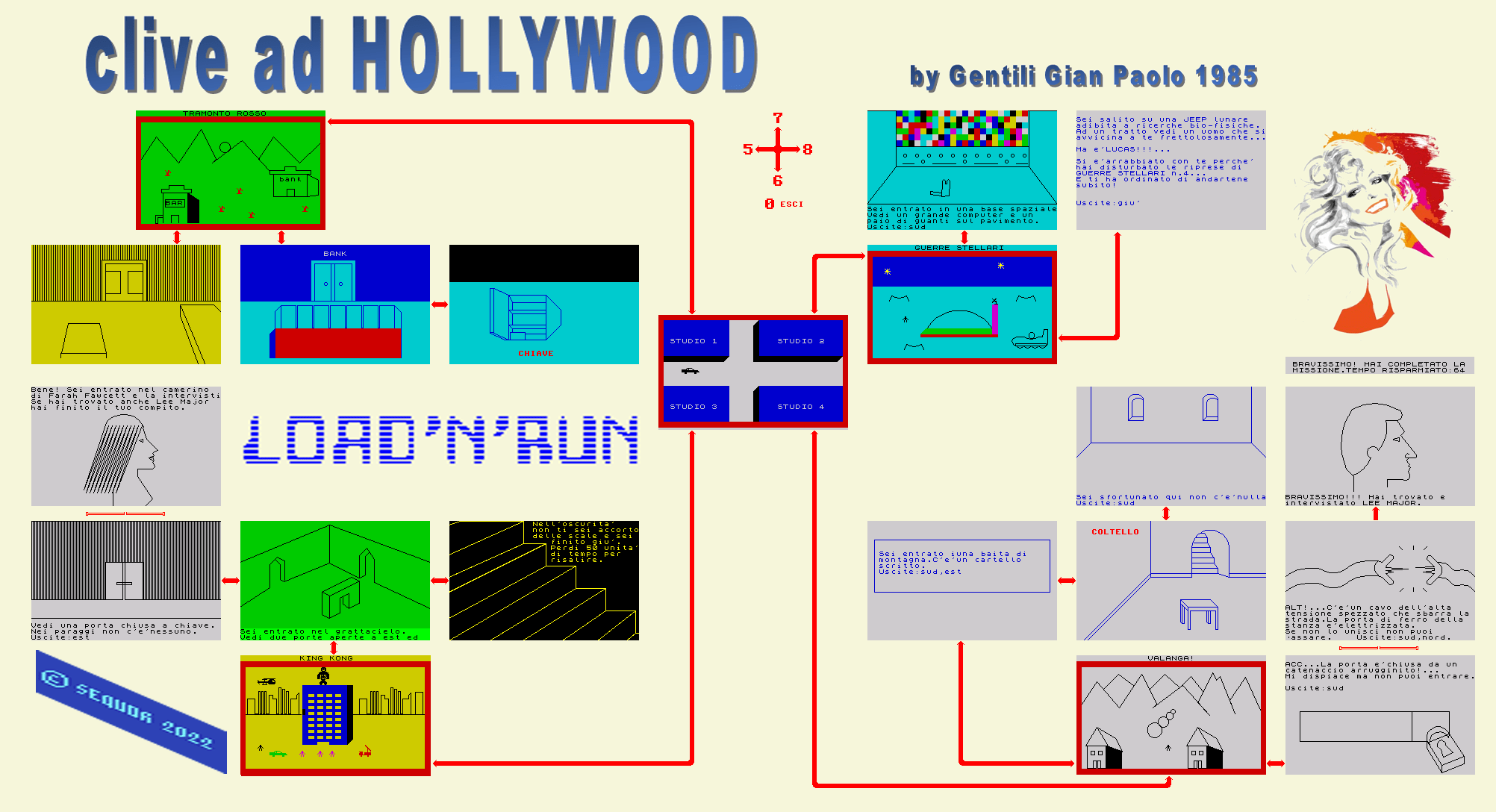 Clive ad Hollywood The Map