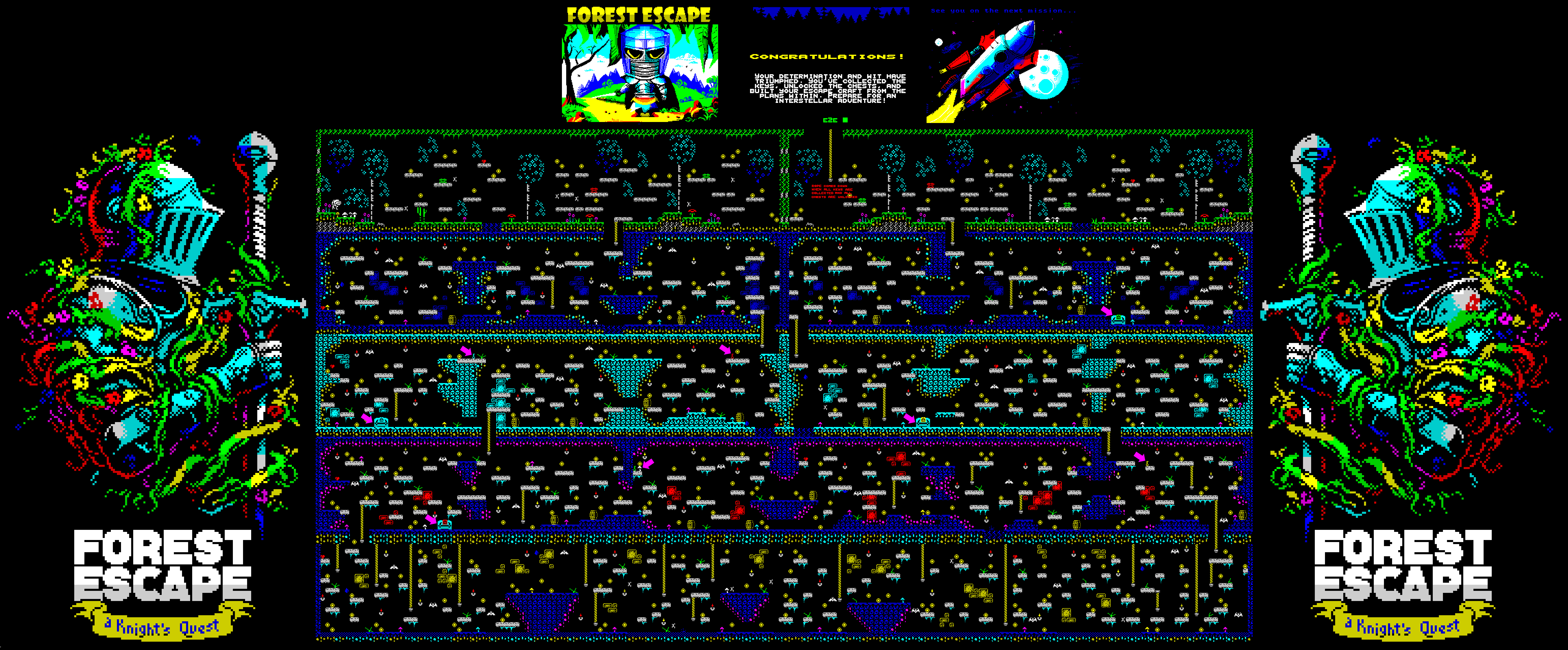 Forest Escape A Knight's Quest The Map