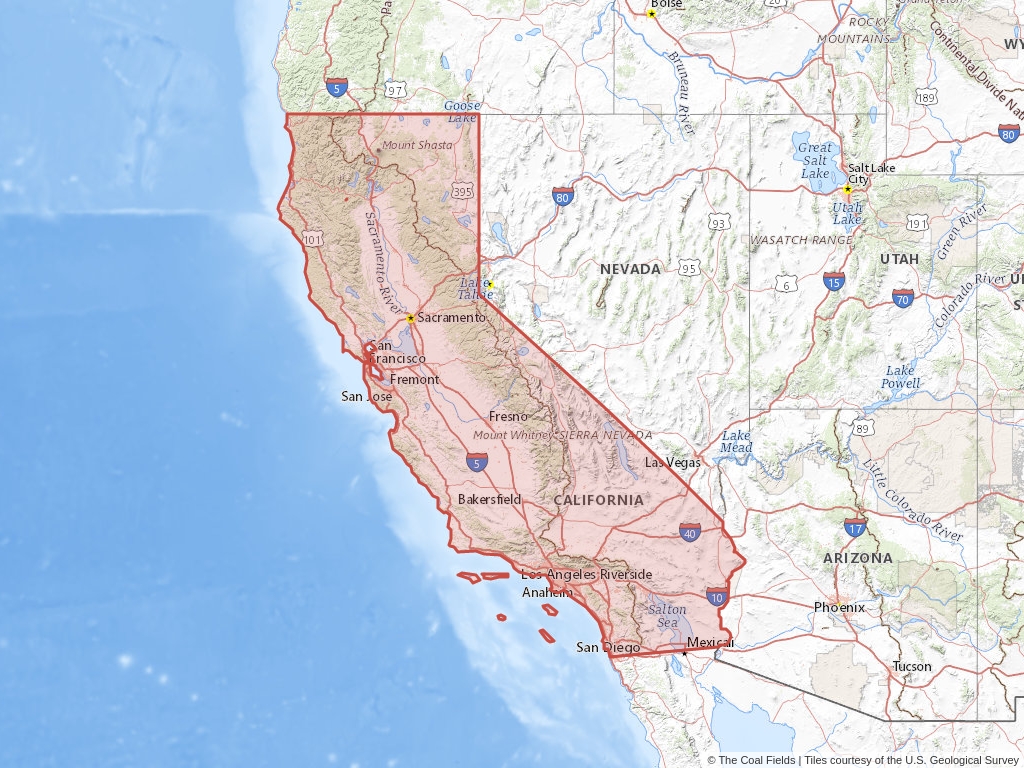 Coal In California The Coal Fields™