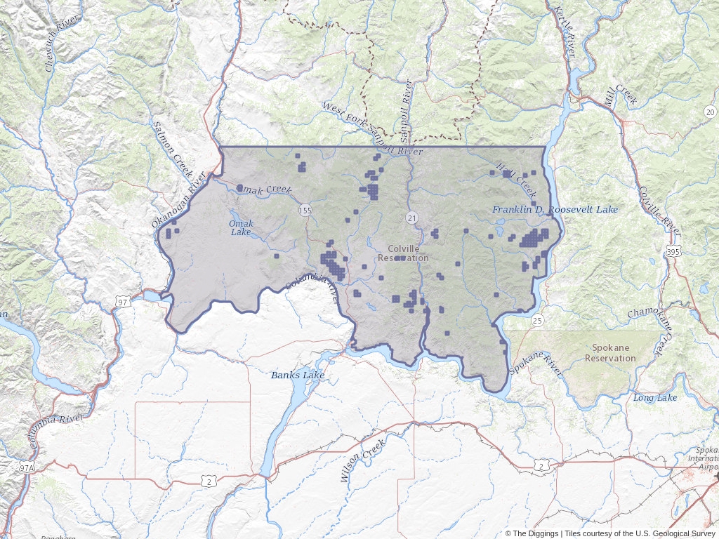 Colville Topo Map WA, Stevens County (Colville Area) TopoZone