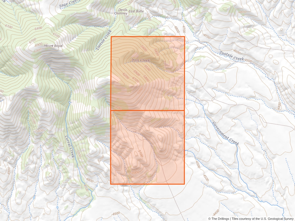 'Whitlash Oil and Gas Competitive Lease' 410 acres in