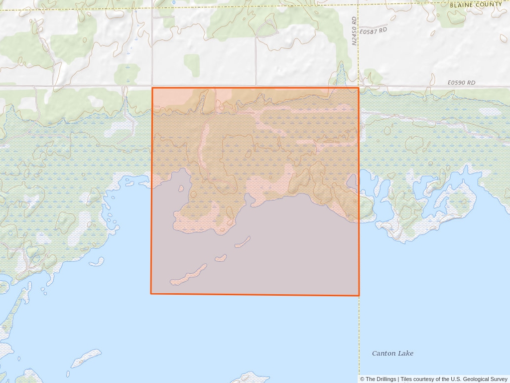 'Canton Lake Oil and Gas Competitive Lease' 80 acres in Dewey, Okla