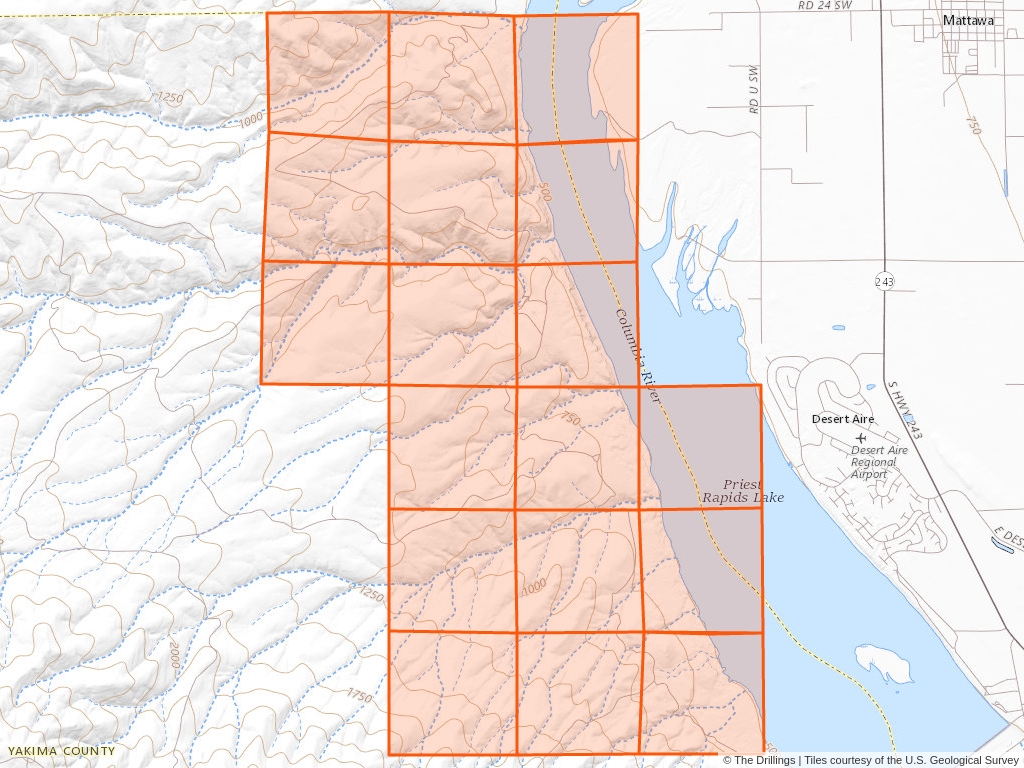 'Mattawa Oil and Gas Lease' 8,192 acres in Yakima