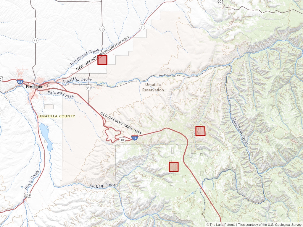 John M. Banister of Umatilla County, Oregon 2 Land Patents The Land
