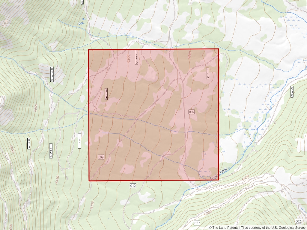 'Toiyabe National Forest Land Sale' 1889 160 acres in Sierra, Calif