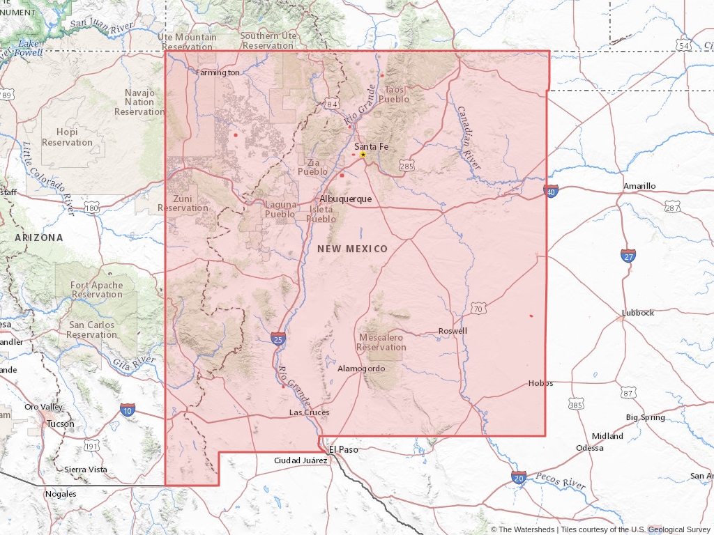 Water In New Mexico The Watersheds™