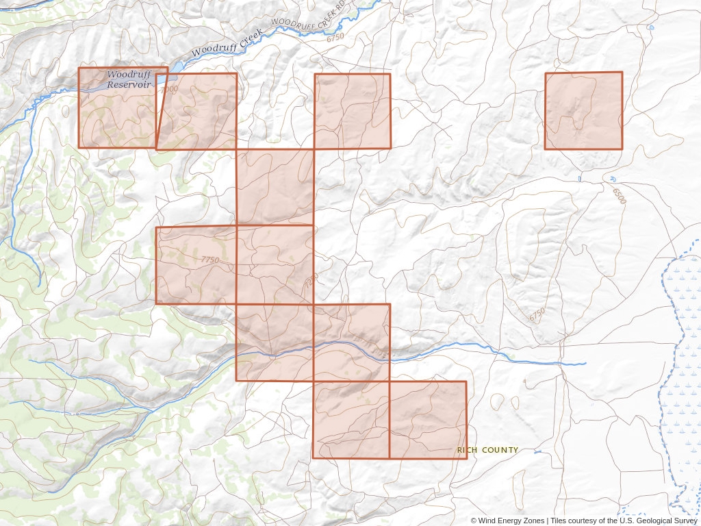 'Woodruff South Wind Energy Right Of Way' 5,155 acres in Rich, Utah Established in 2009