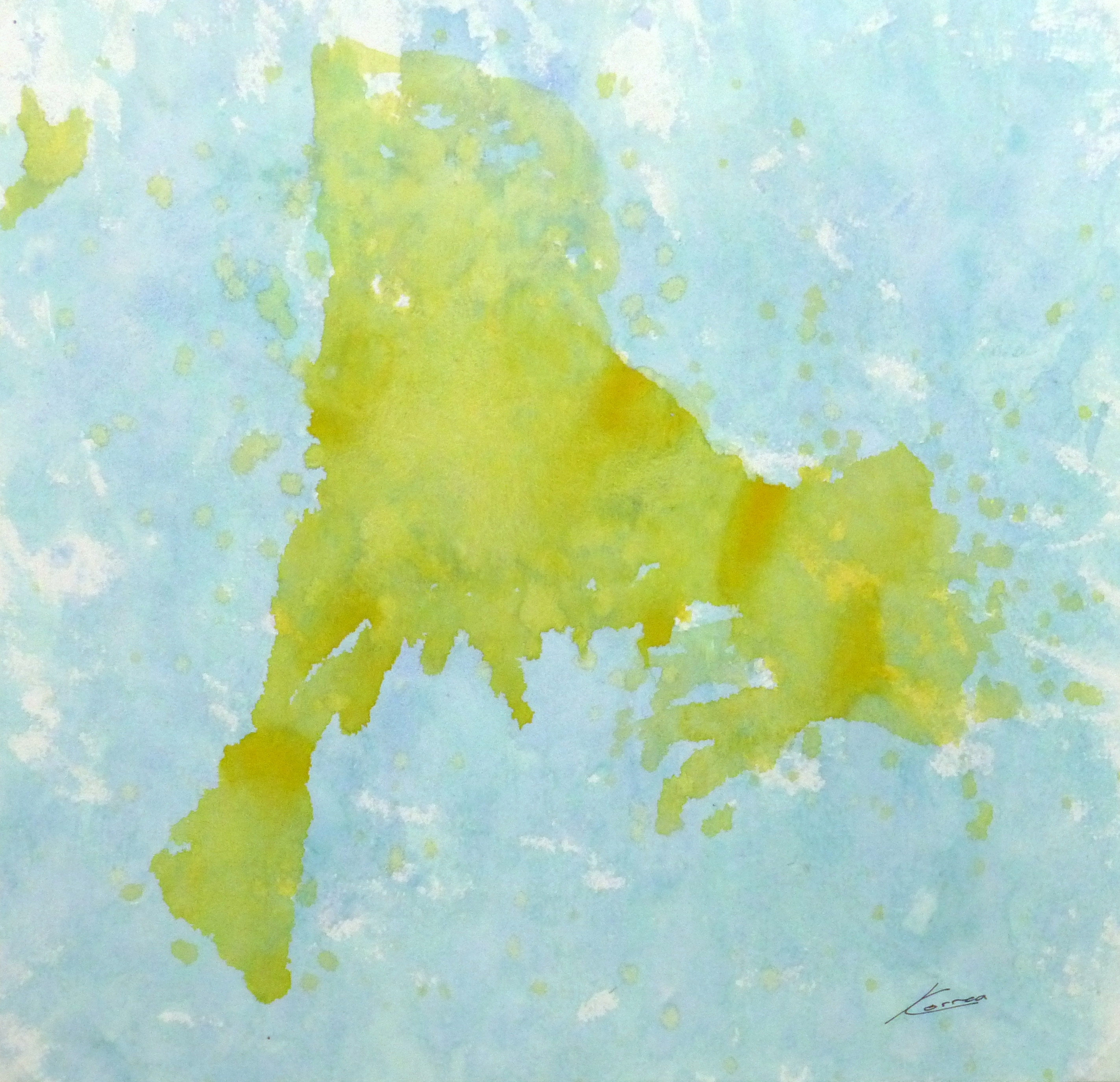 Abstract Watercolor Modern Attraction Original Art, Antique Maps