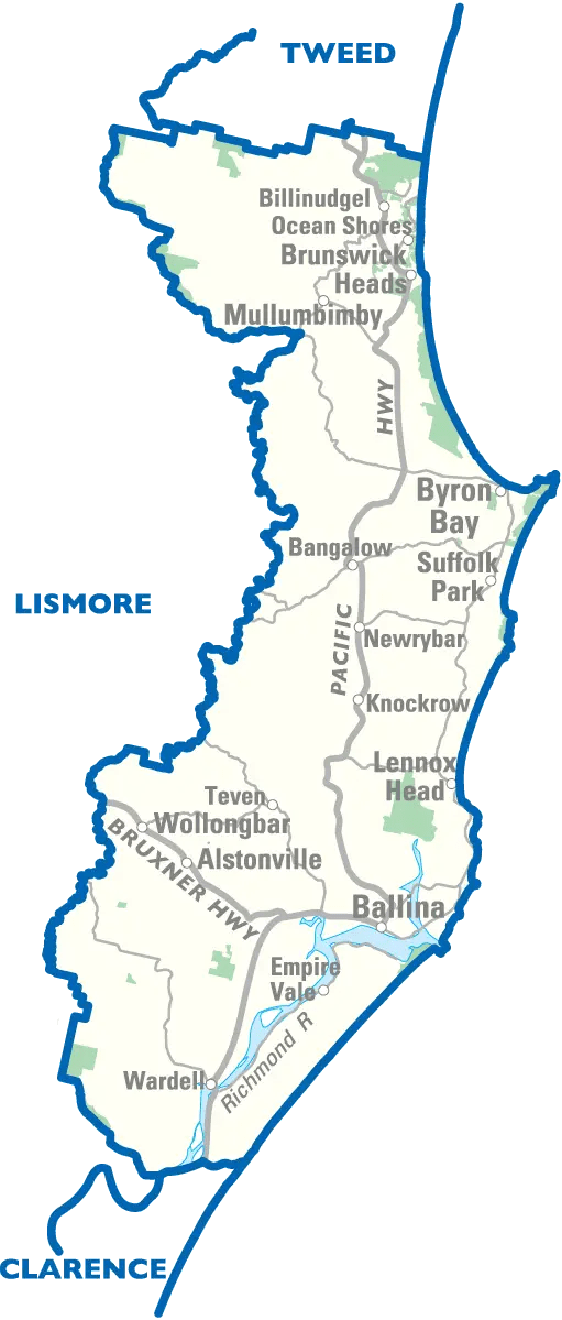 Ballina City Map •