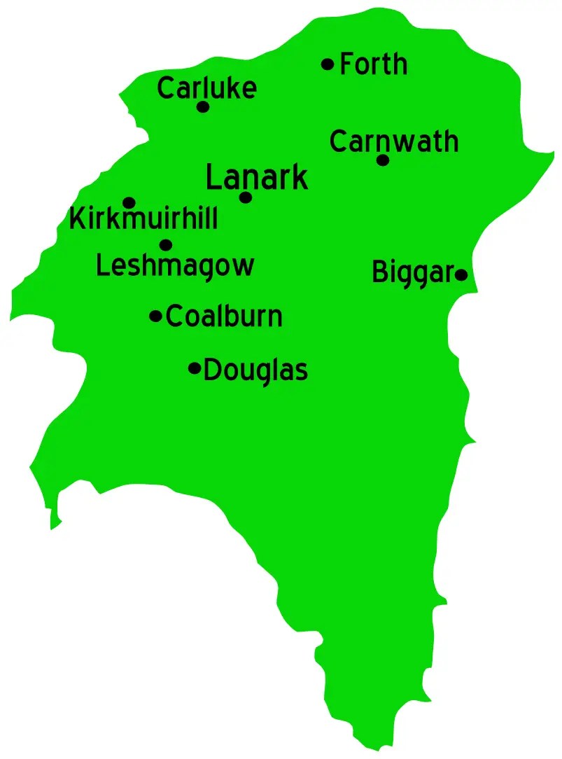 Clydesdale Scotland Map •