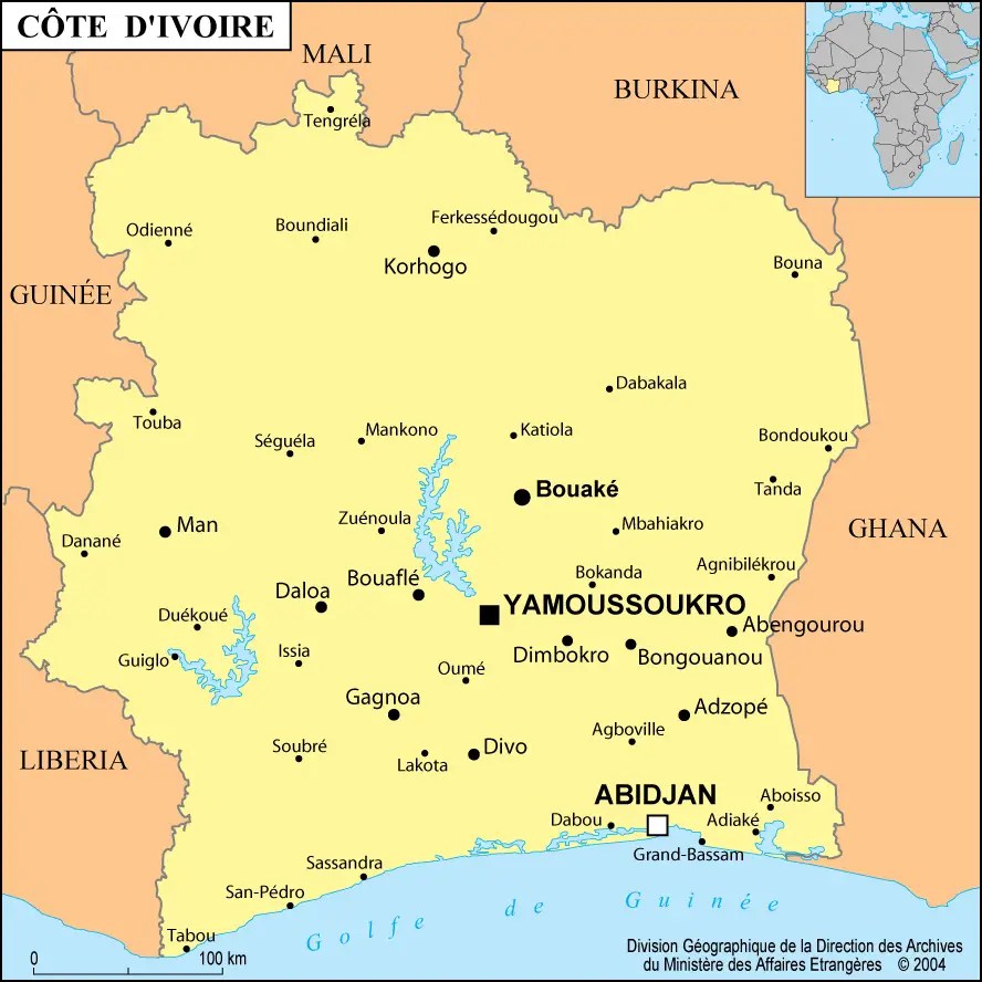 Cote D Ivoire •