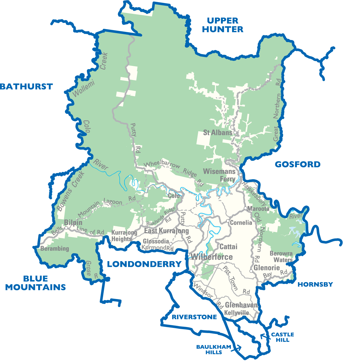 Hawkesbury City Map •