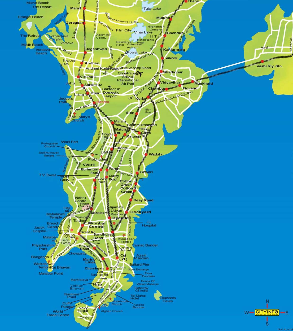 Mumbai Transport Map •