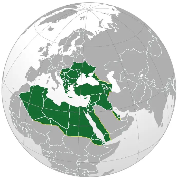 Ottoman Empire Largest Borders Map •