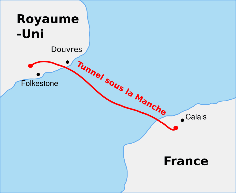 Channel Tunnel France Map Course Channeltunnel Fr 1 &bull;