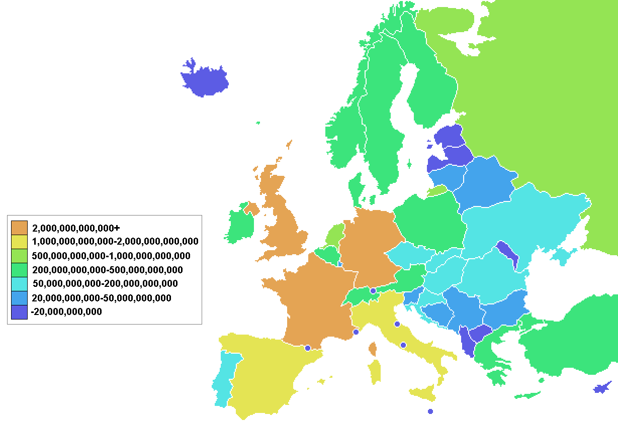 European Countries By Gdp •