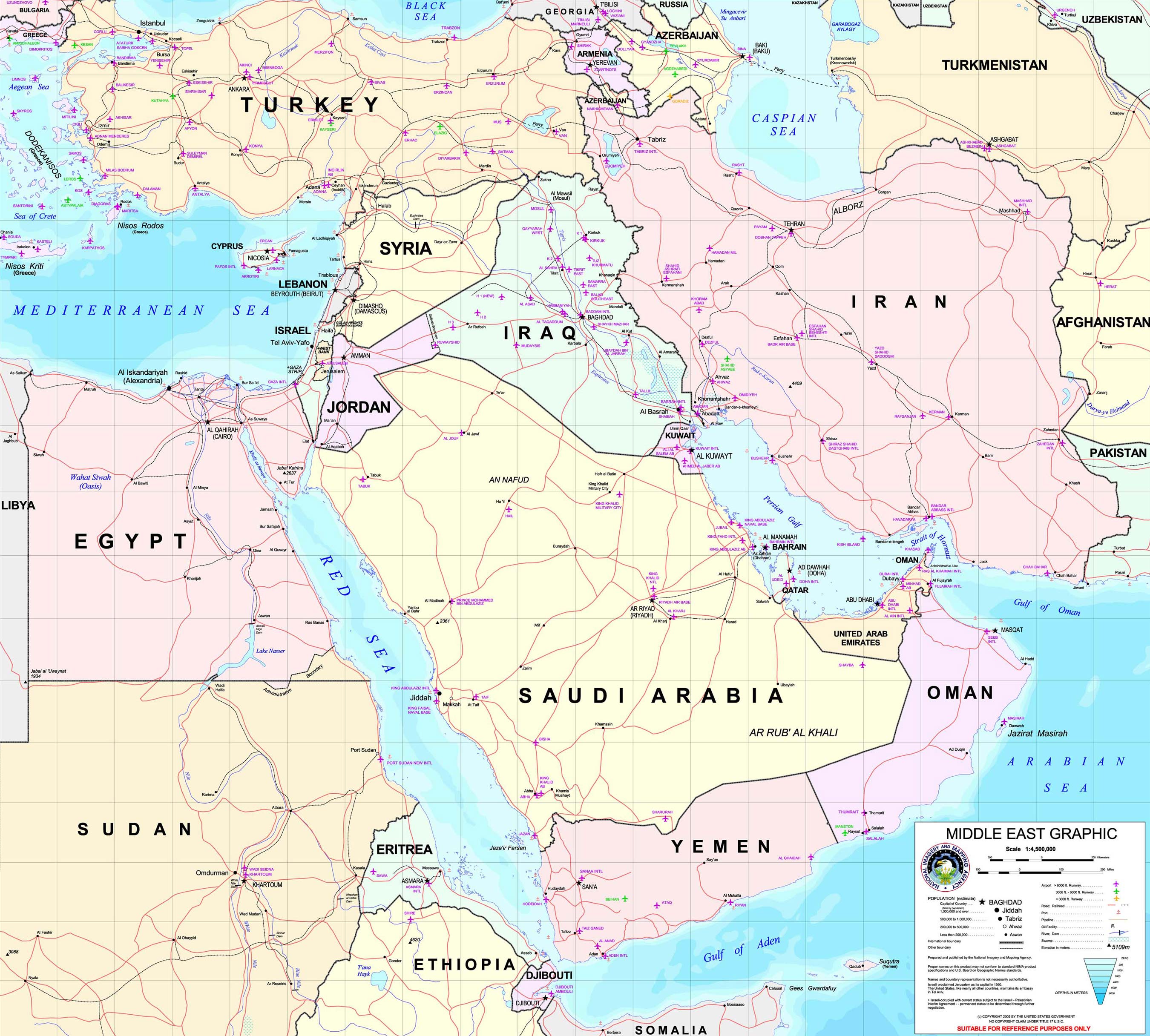 World Maps Library Complete Resources Maps Middle East Countries