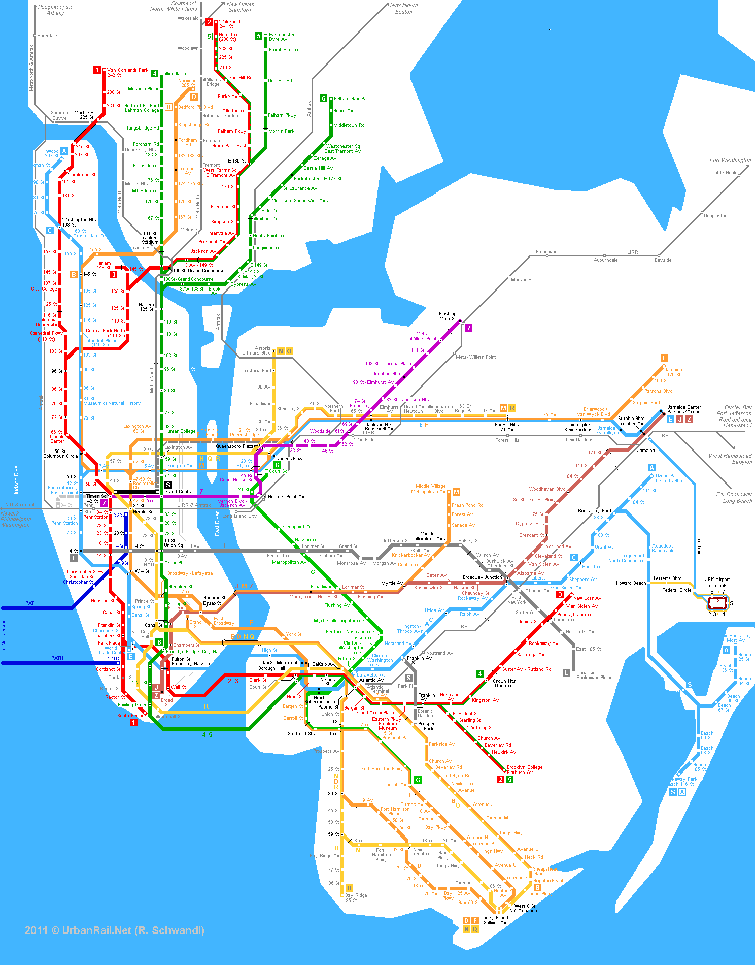 New York City Metro Map • Mapsof.net