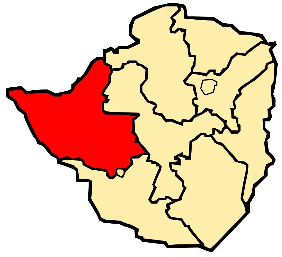 Matabeleland North Province Map Province of Matabeleland North &bull;