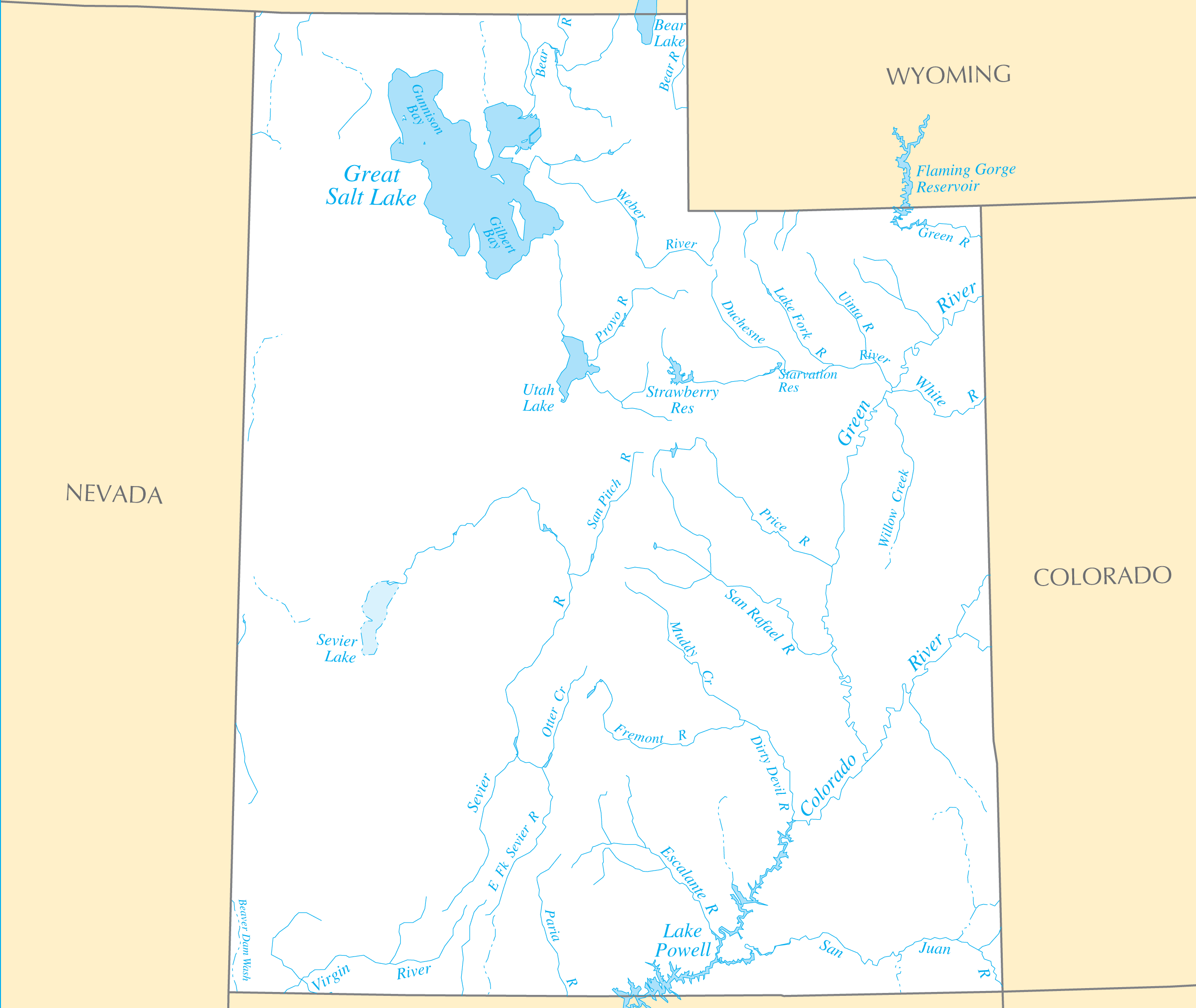 Maps Of Utah Rivers