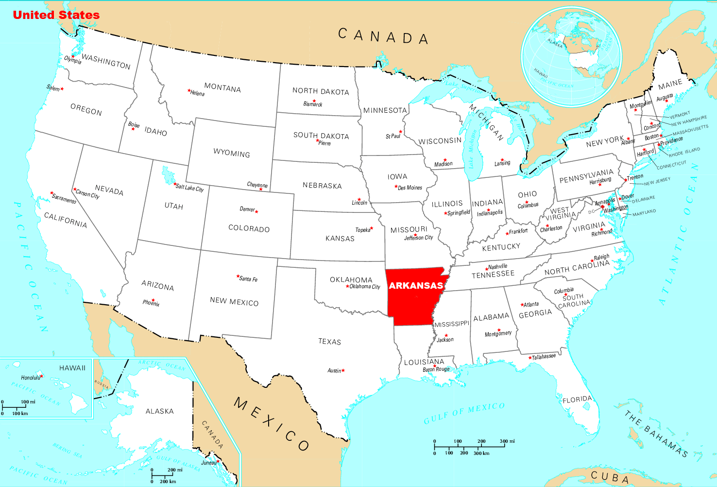 Where Is Arkansas Located •