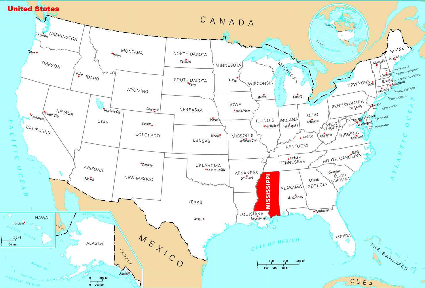Where Is Mississippi Located •