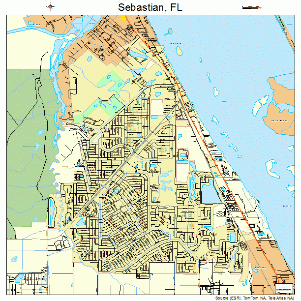 Map Of Sebastian Florida