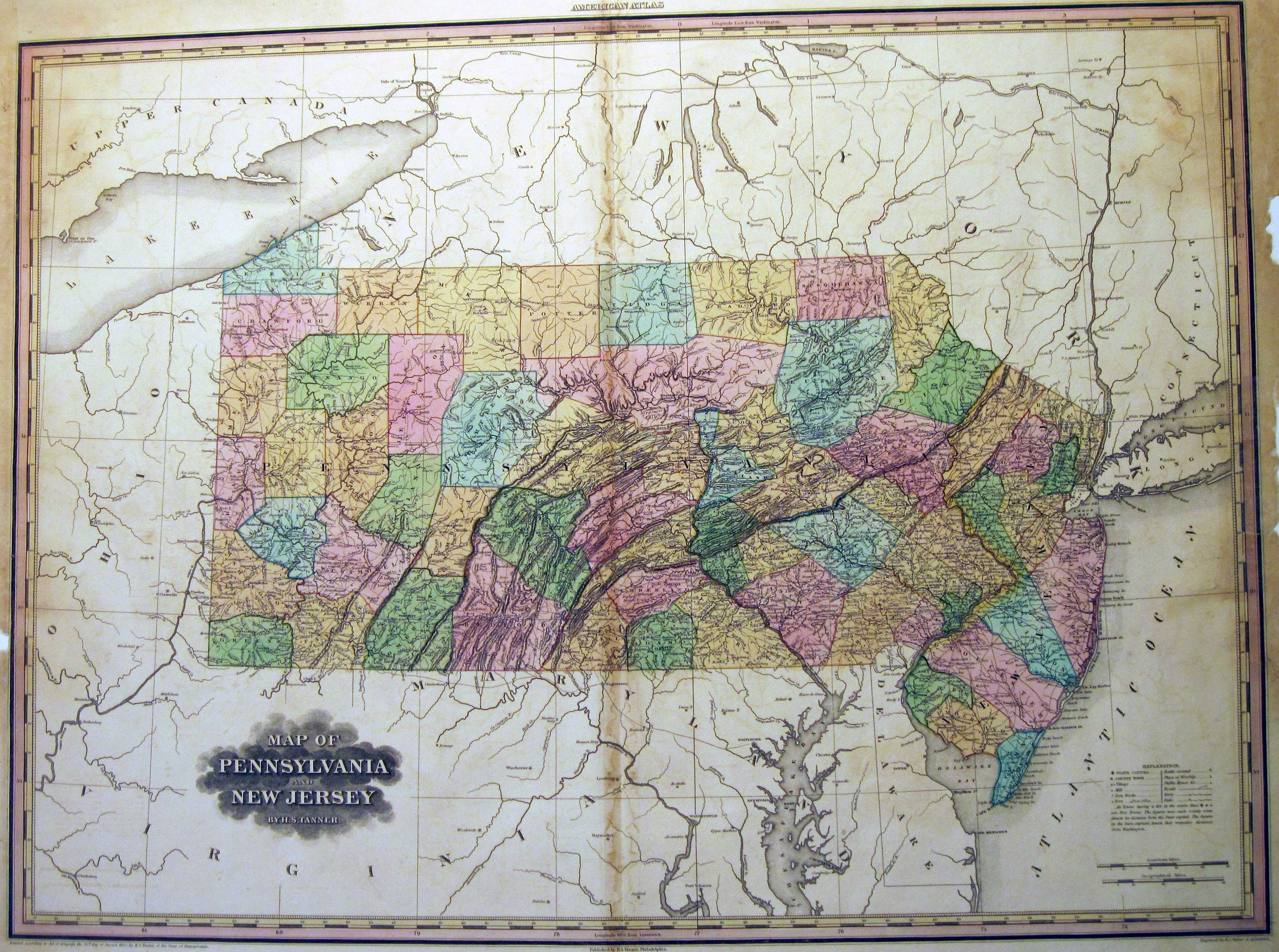 1820's Pennsylvania Maps