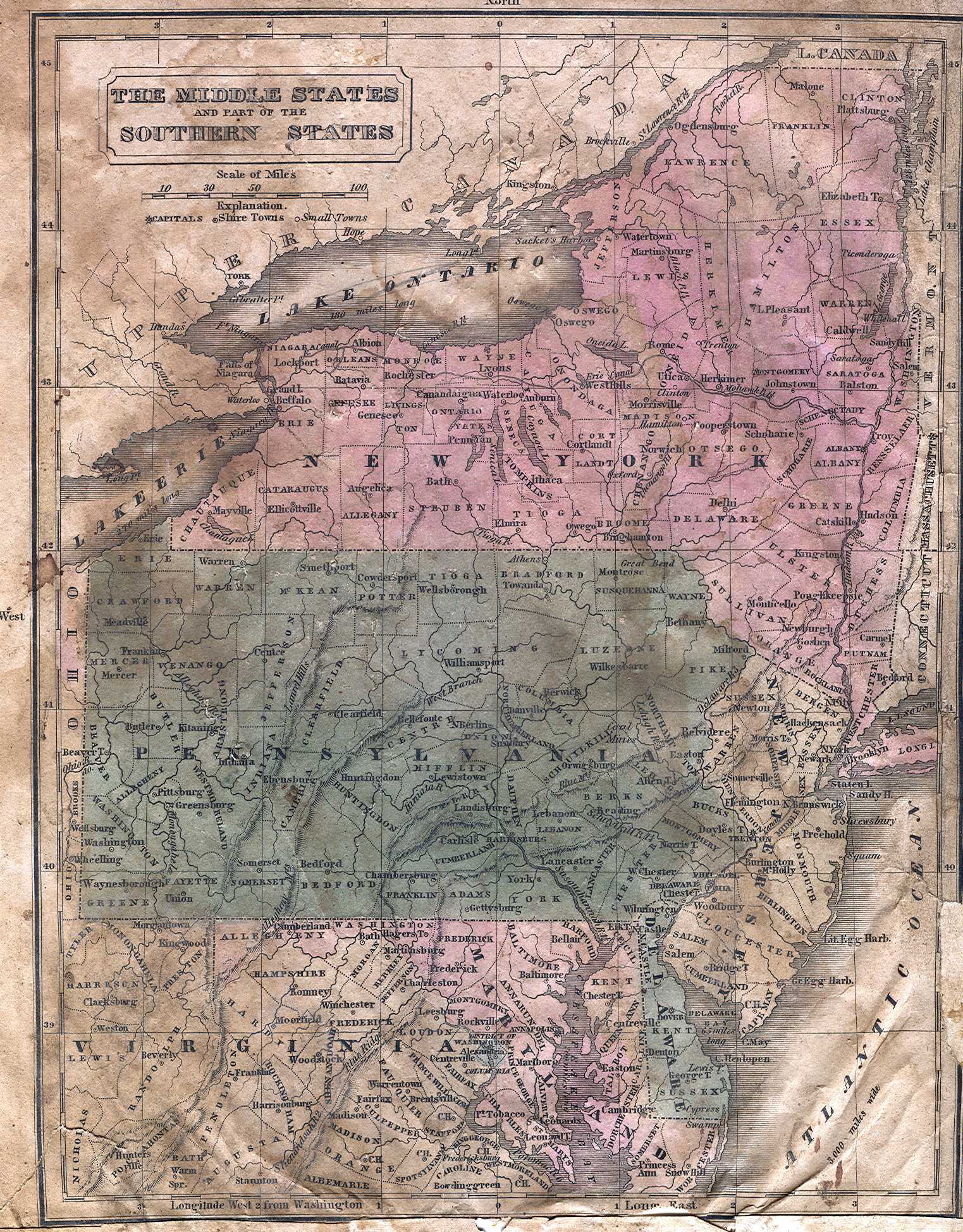 1820's Pennsylvania Maps