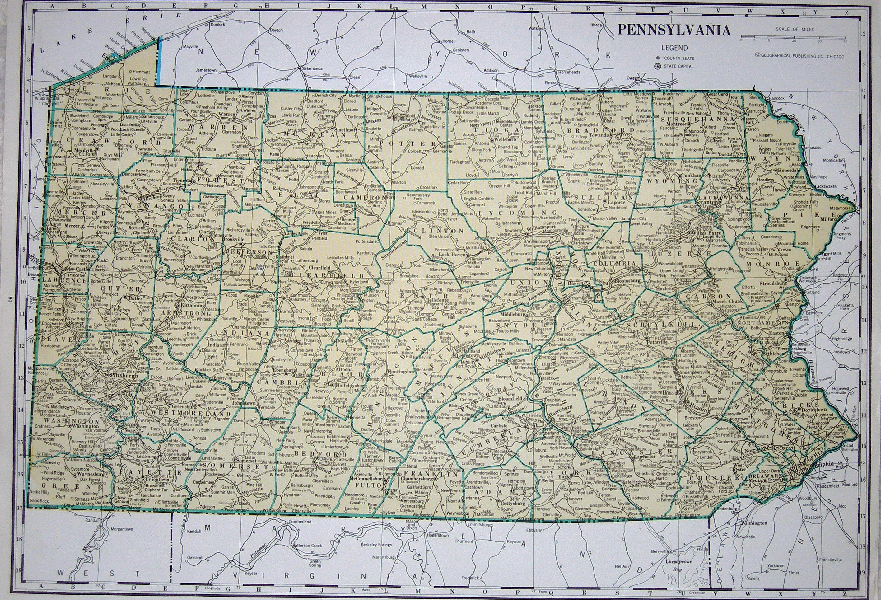 1940's Pennsylvania Maps