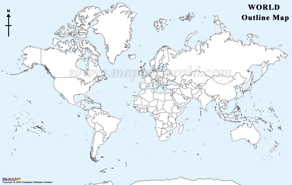 Printable Blank World Map – World Map Blank [PDF]