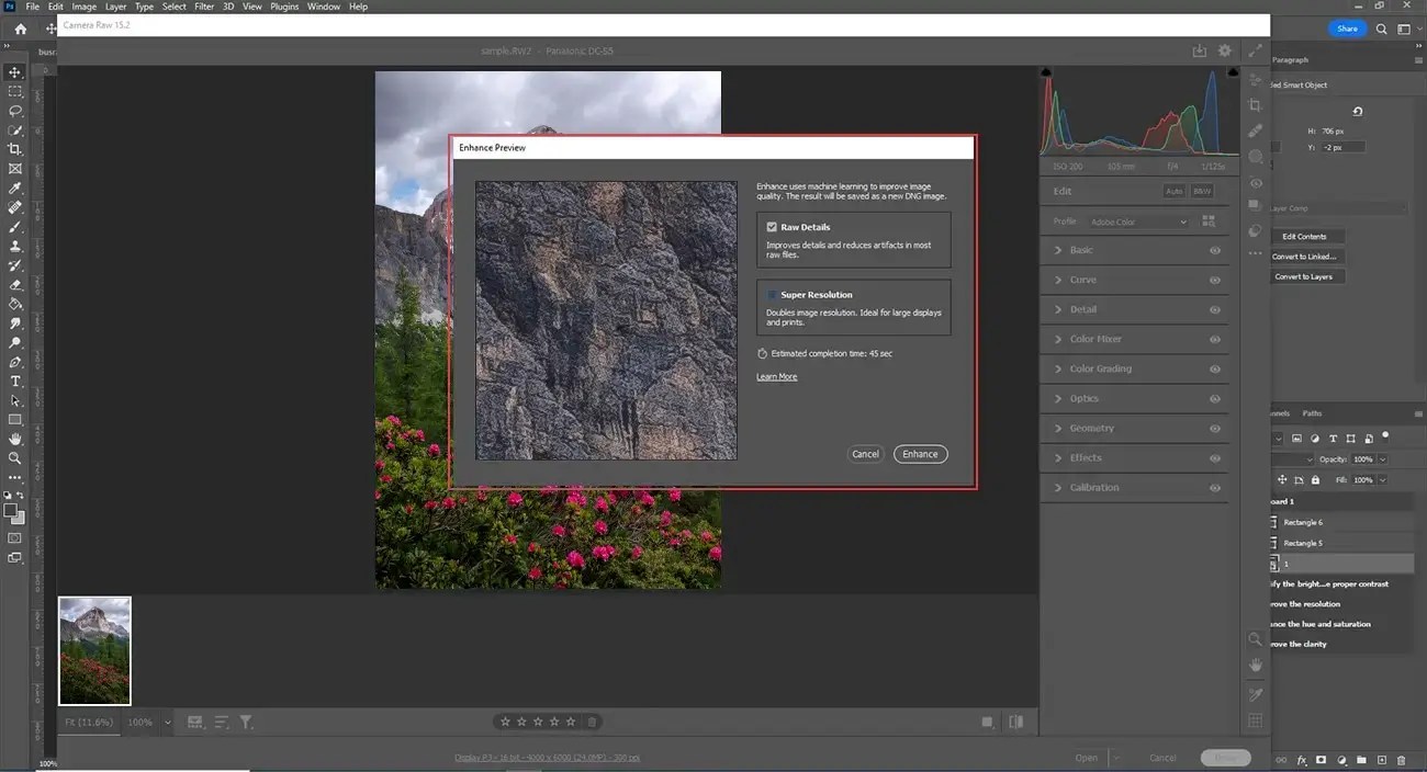 Quick photo enhancement in made easy