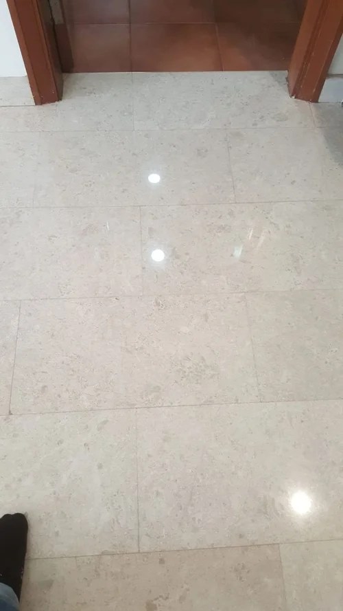 Before and after we restore the Marble Floors Floor Polishing SG