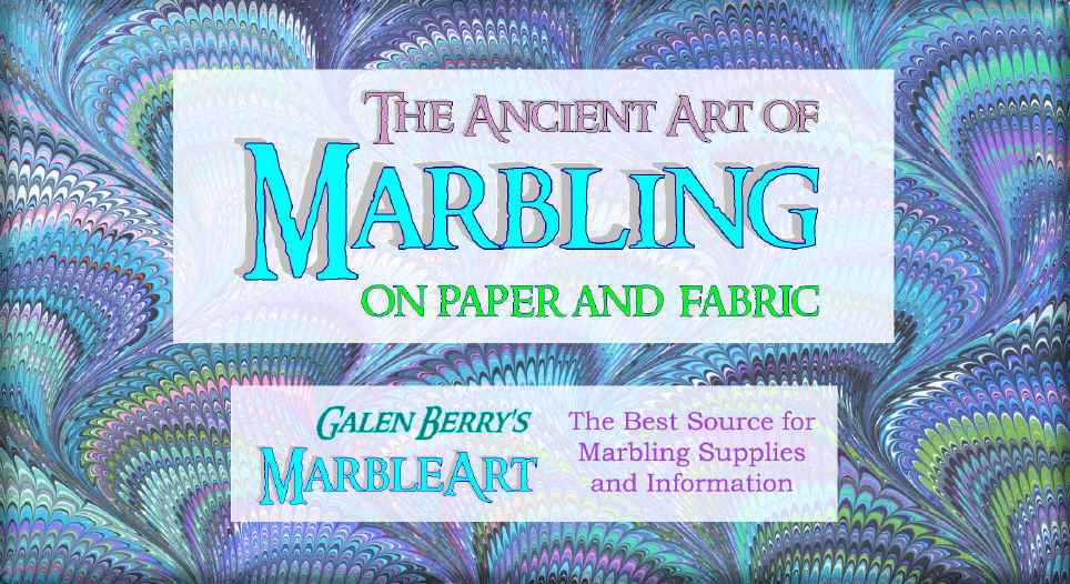 The Art of Marbling Marbled Paper & Marbling Supplies