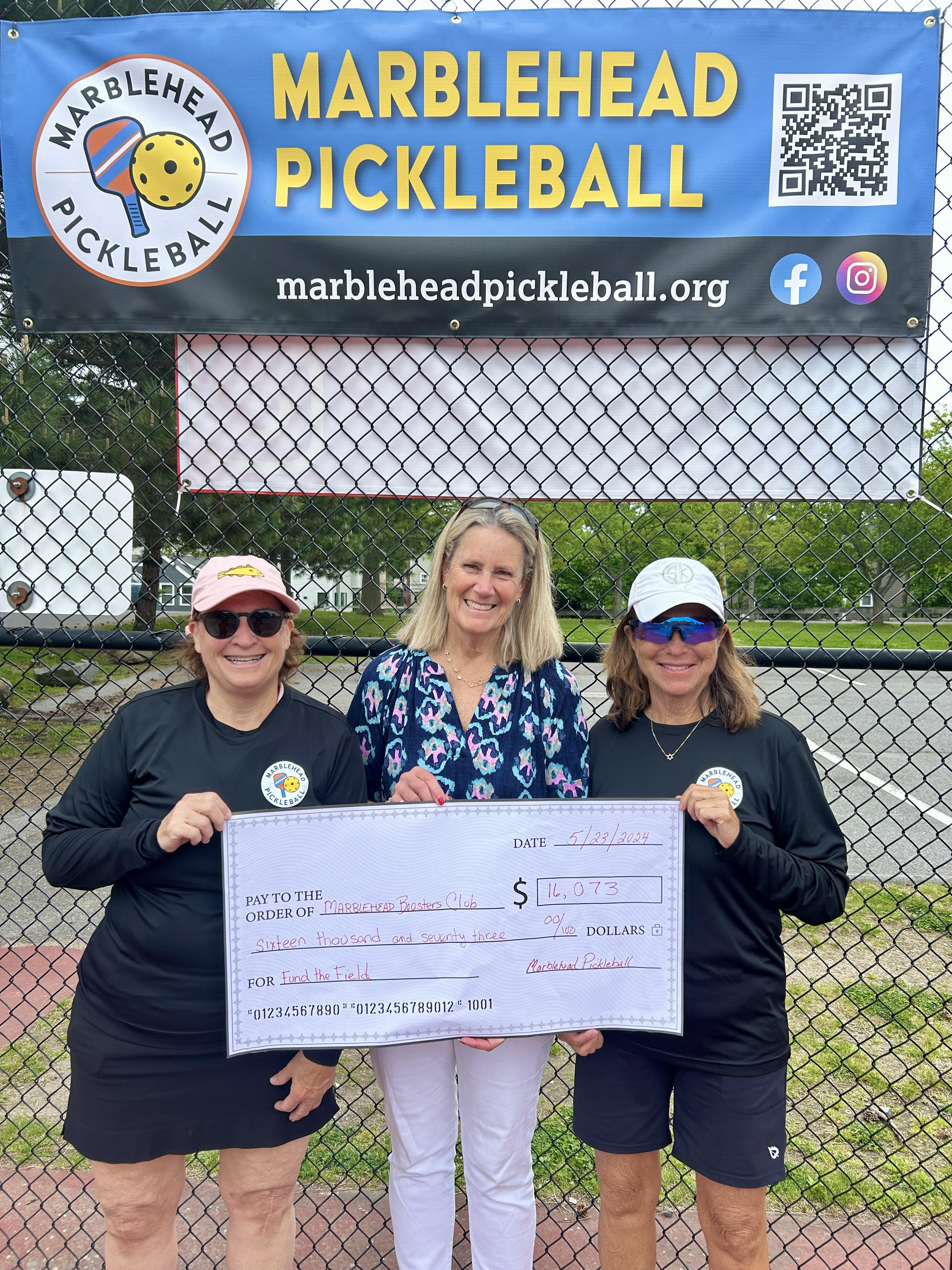 Marblehead Pickleball presents 16K to Fund the Field Marblehead Current