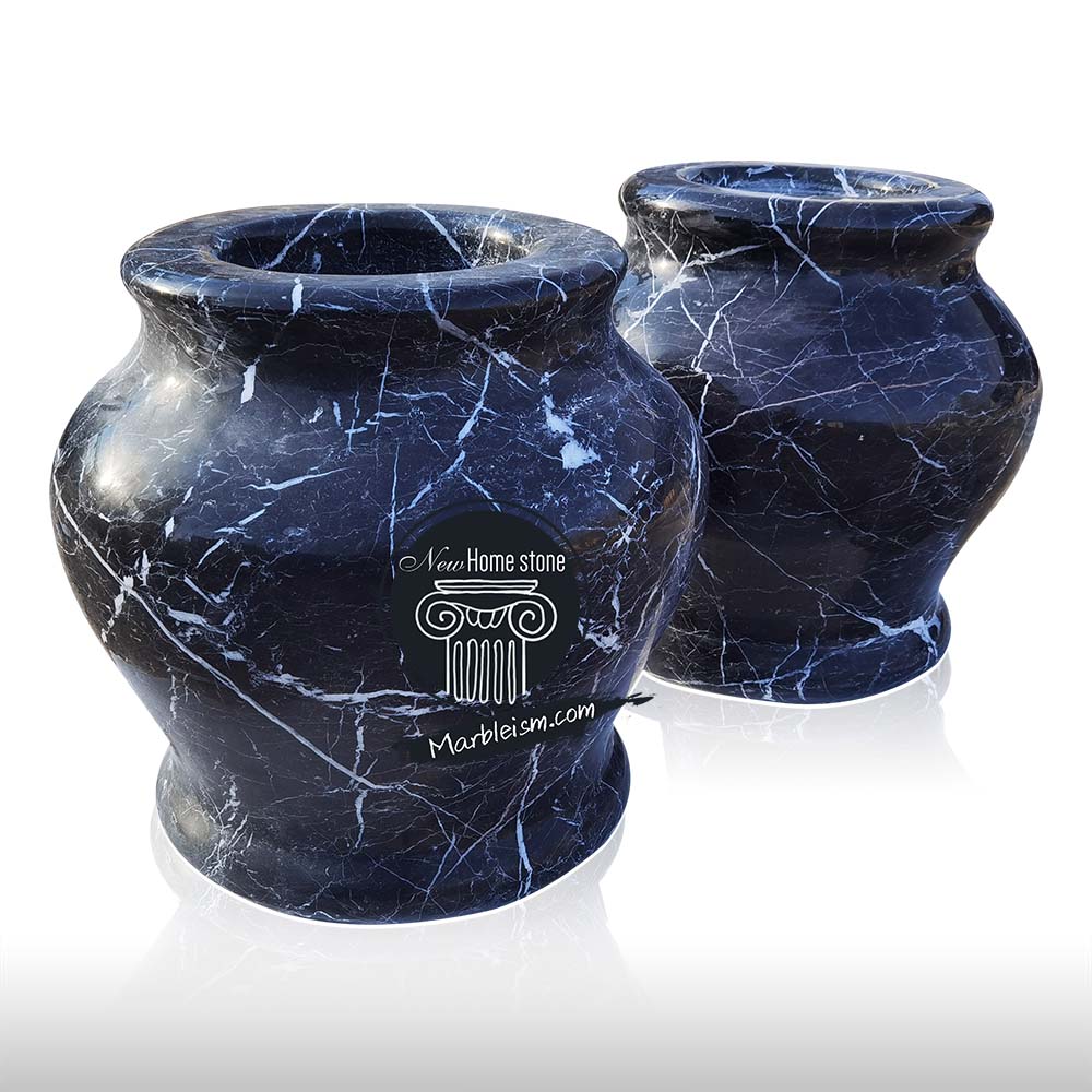 Marble garden planter