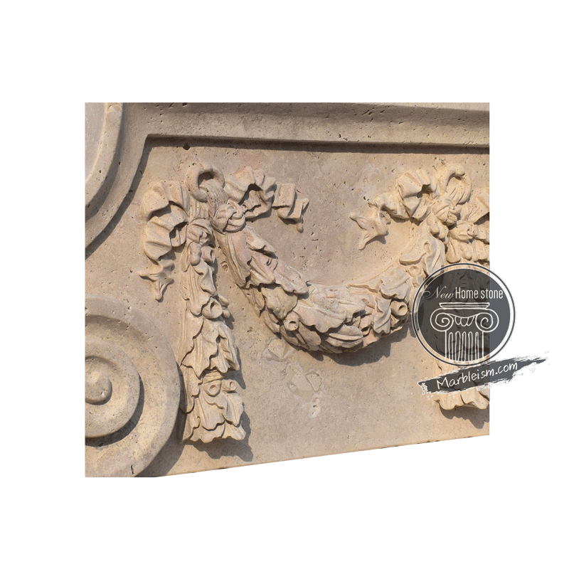 Custom marble garden pedestal
