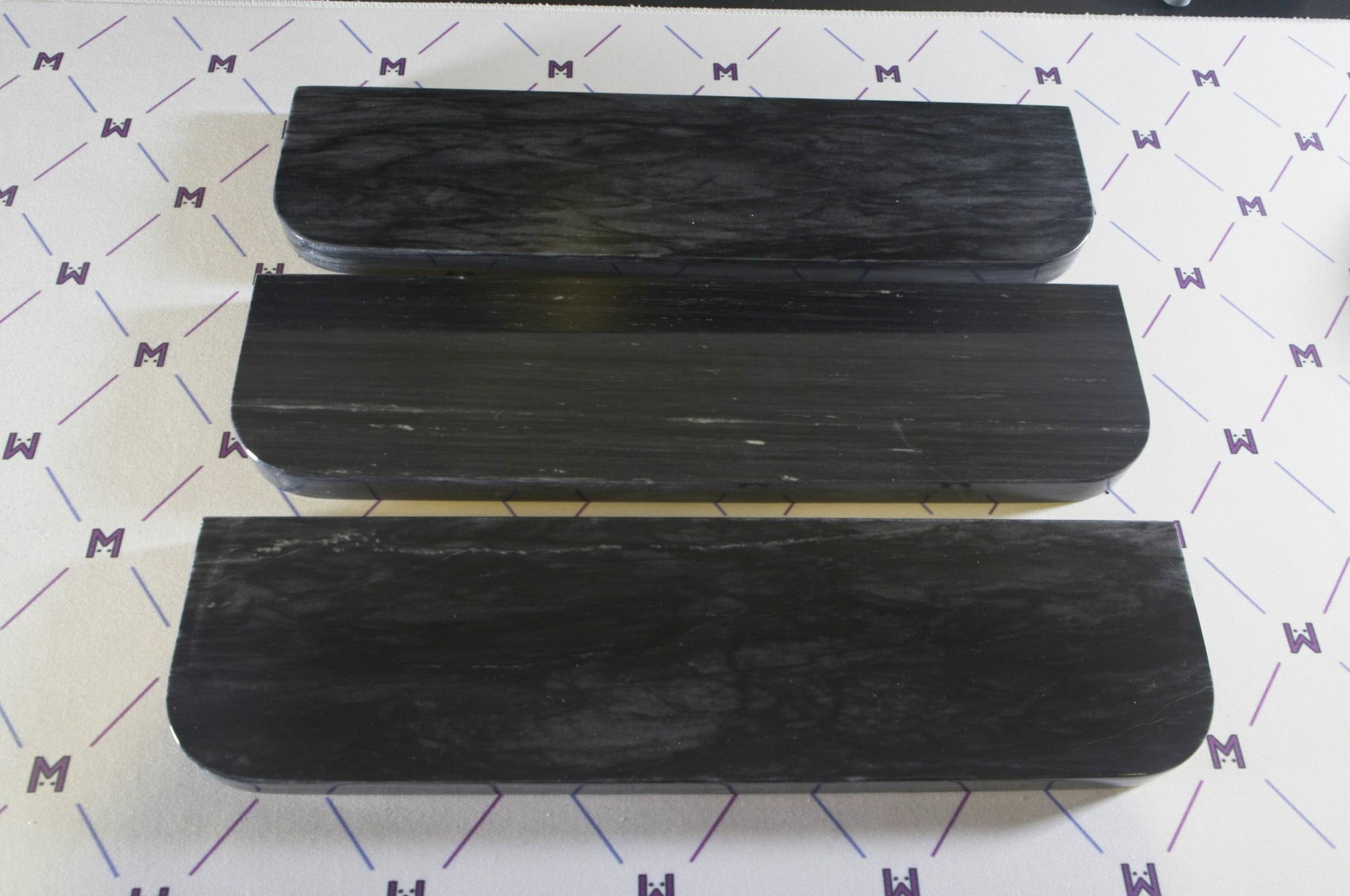 Cosmos Black Marble Wrist Rest x GMK Apollo Marble.K