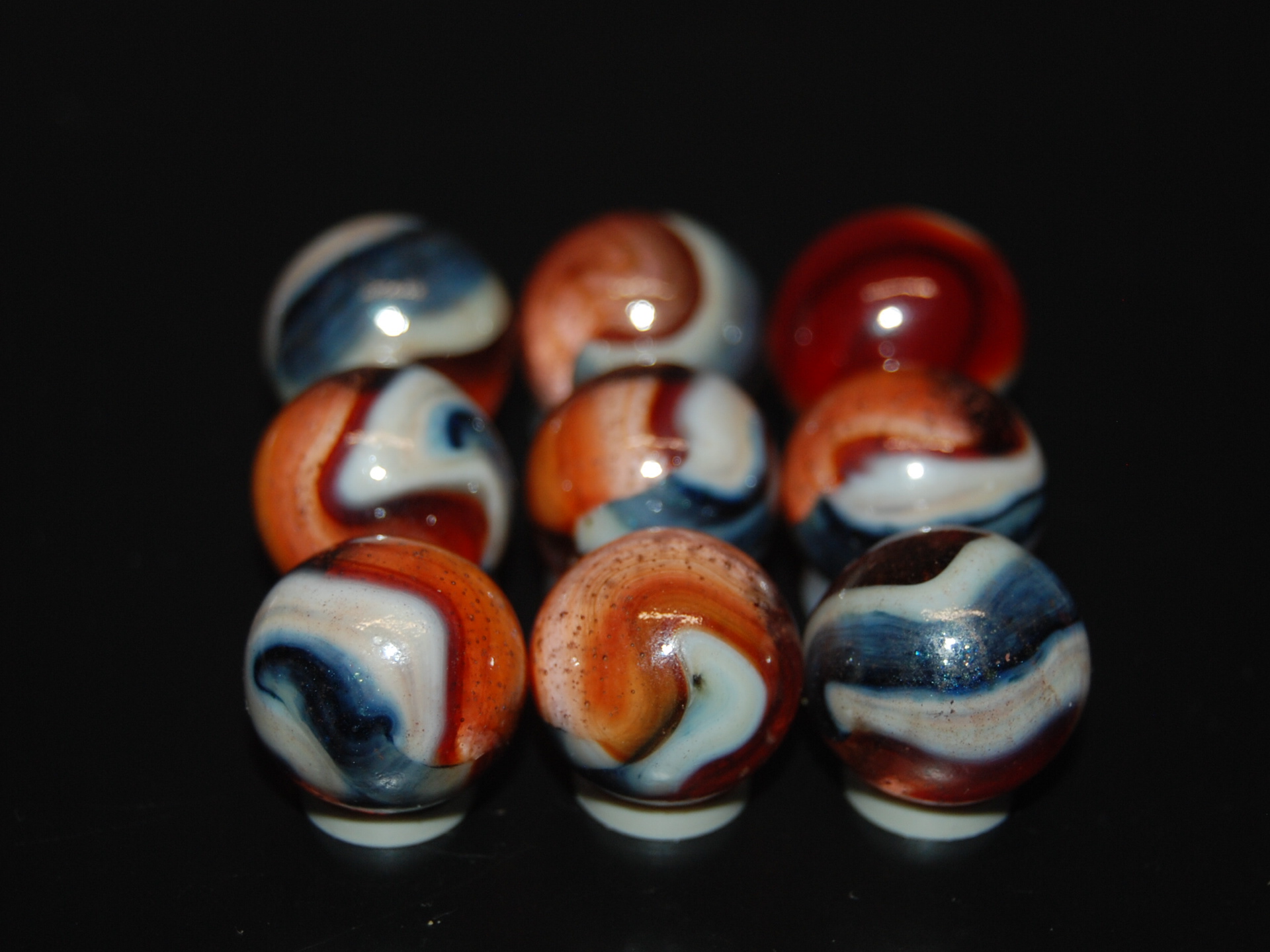 9 Beautiful Jabo Classic Marbles