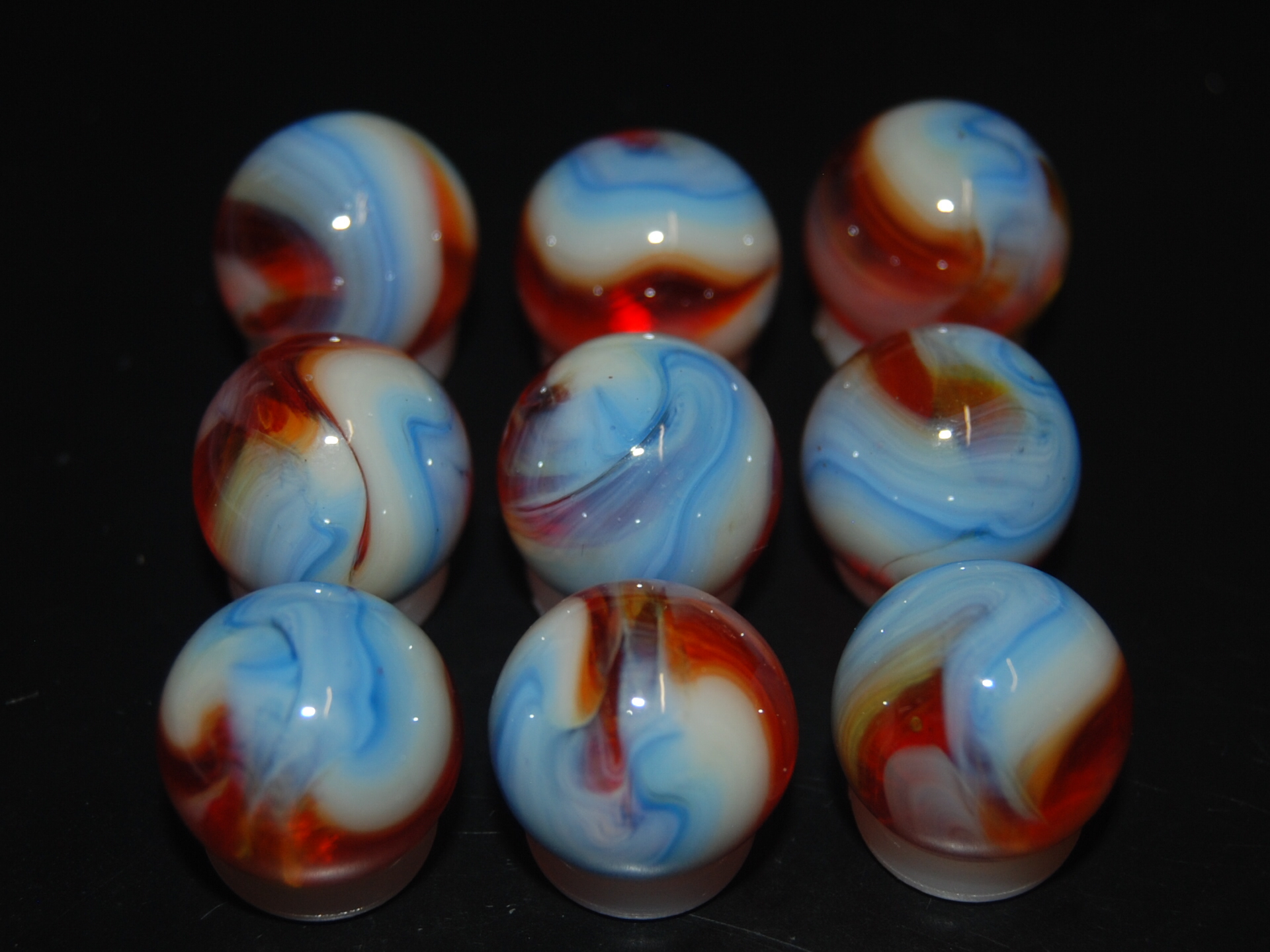 9 Beautiful Jabo Classic Marbles