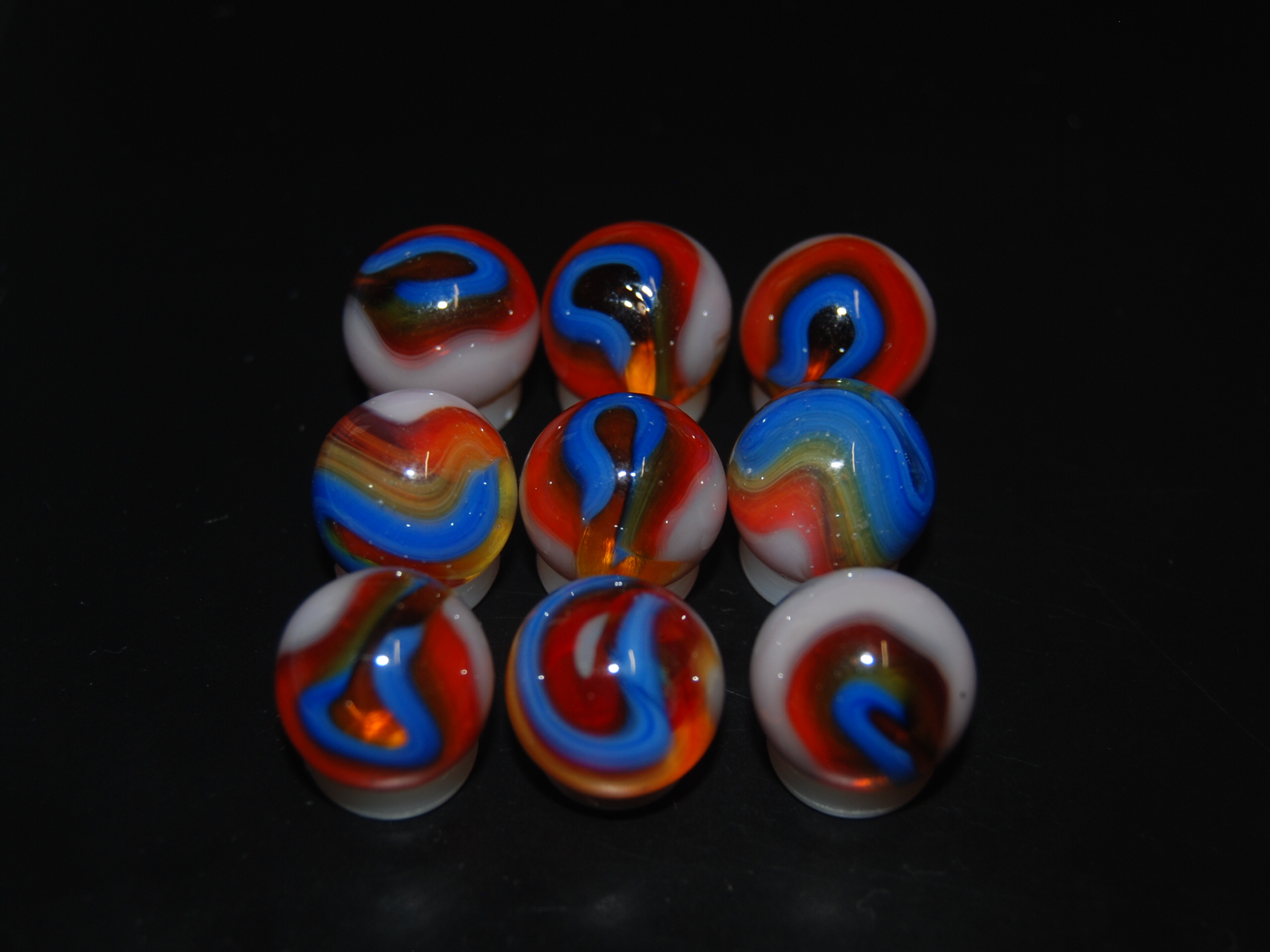 9 Beautiful Jabo Classic Marbles
