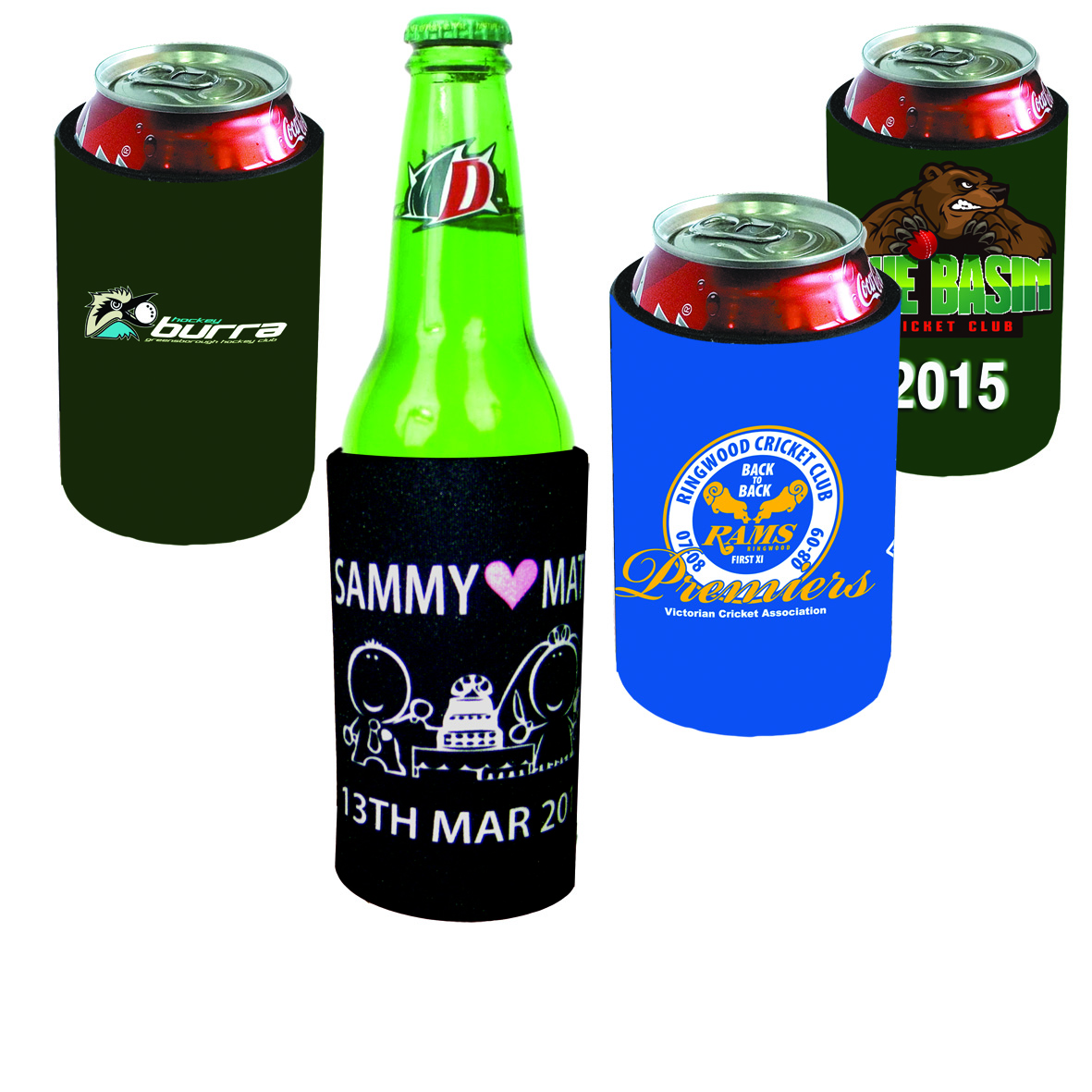 Stubby Holders Marble Print Solutions