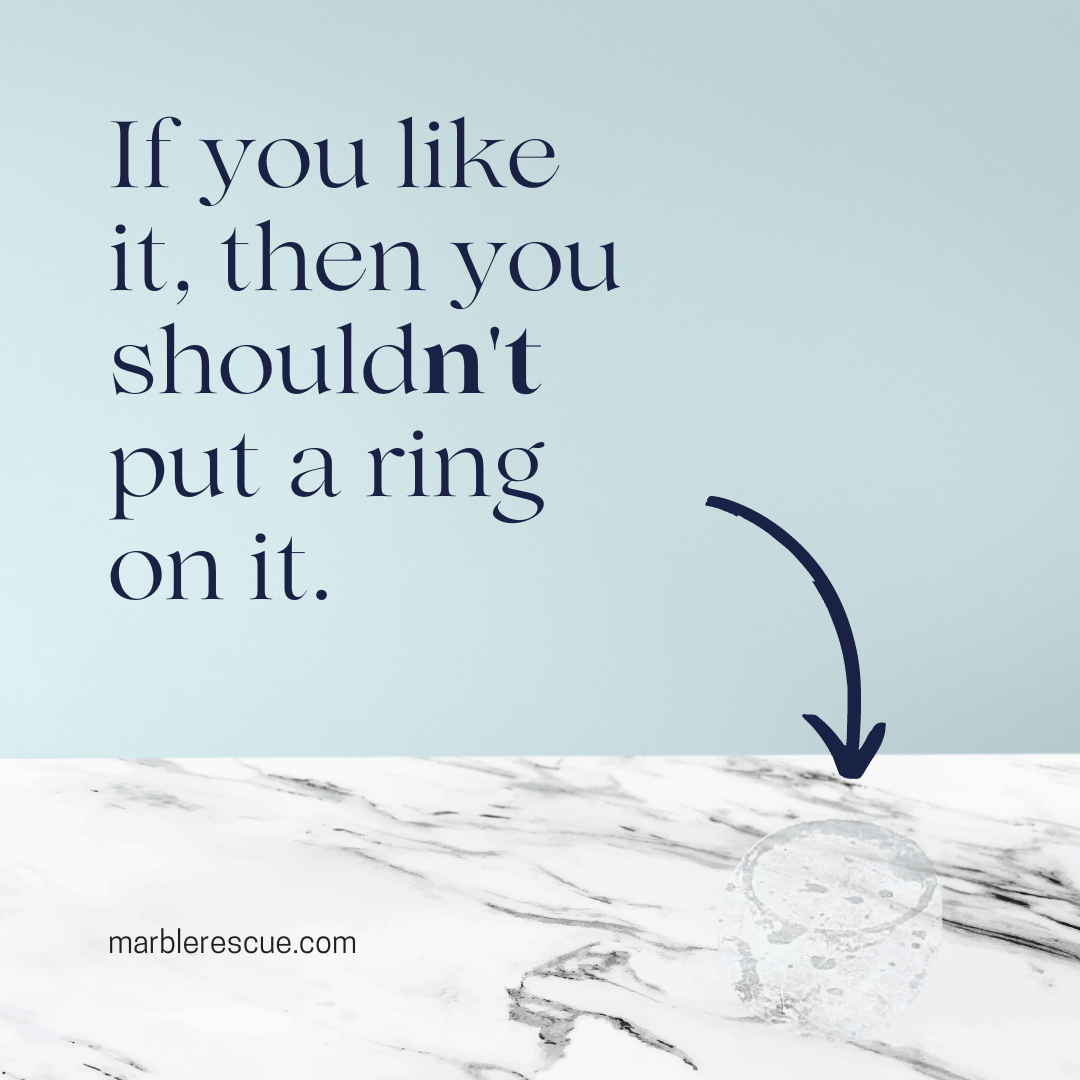Why Are There Rings on Marble Countertop? Marble Rescue