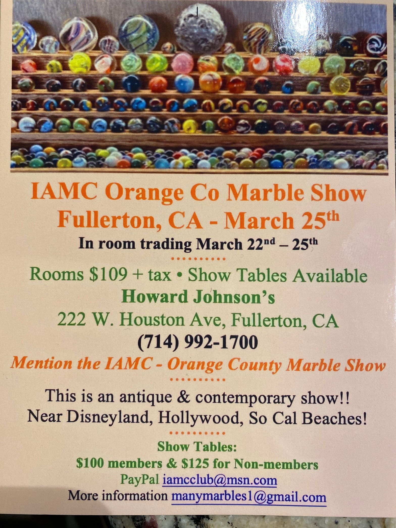 IAMC Orange County Marble Show
