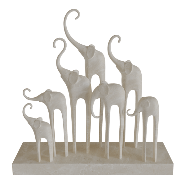 Shòu Elephant Modern Art Customizable Marble Statues & Sculptures