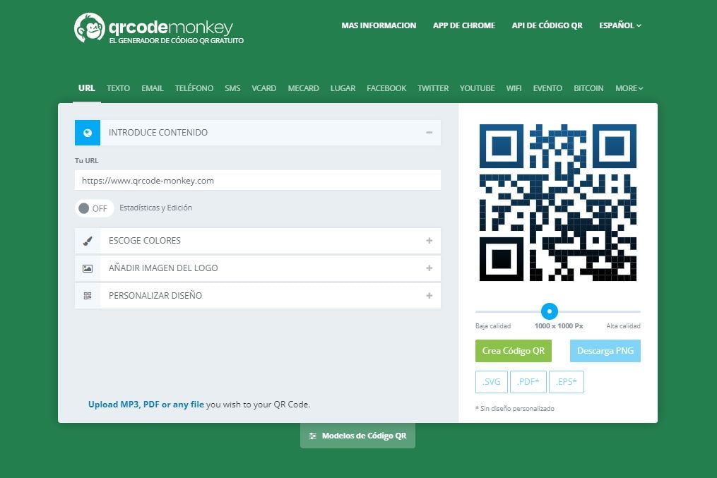 QR Monkey ¿Cómo hacer un código QR? MarcaGo