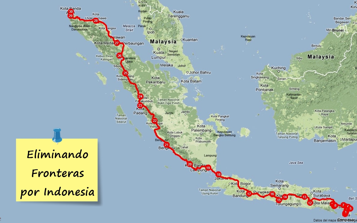 No pises Indonesia sin saber... Marcando el Polo