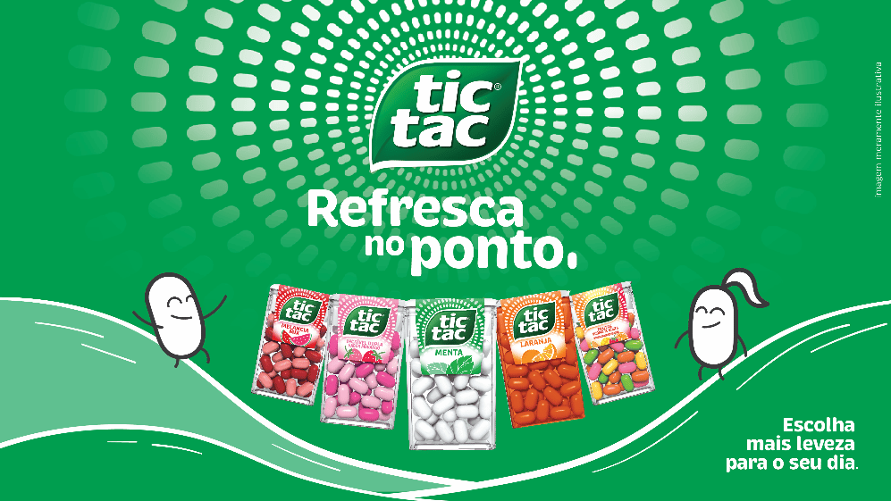 Tic Tac ganha novo logotipo e nova embalagem
